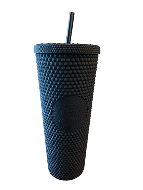 Authentic 2021 Starbucks Matte Black Studded Tumbler Venti 24oz